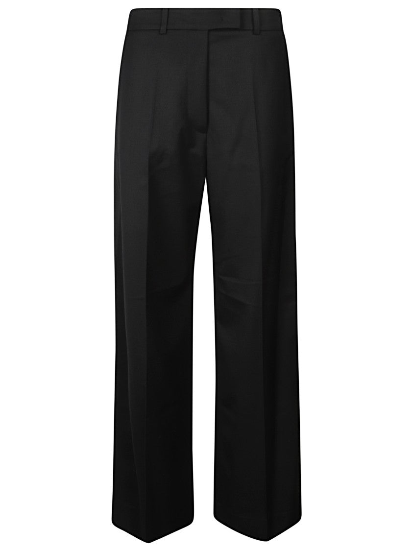 The Frankie Shop Straight Leg Trousers With Front Pleat