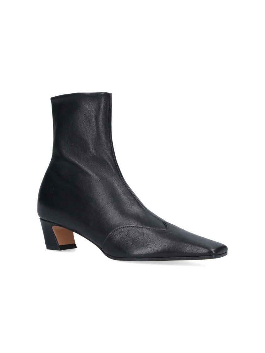 Khaite "Nevada Low Boot" Ankle Boots – Black