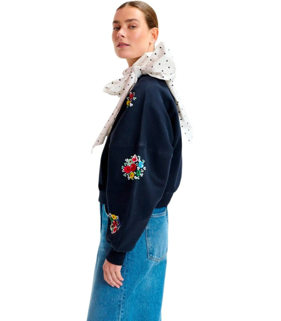 Essentiel Antwerp Itro Navy Blue Sweatshirt
