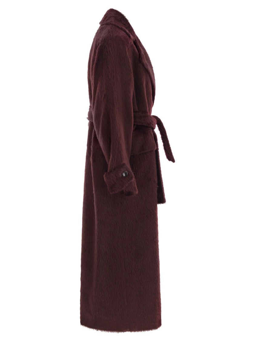 Max Mara Albata1234 - Long Coat In Alpaca And Wool