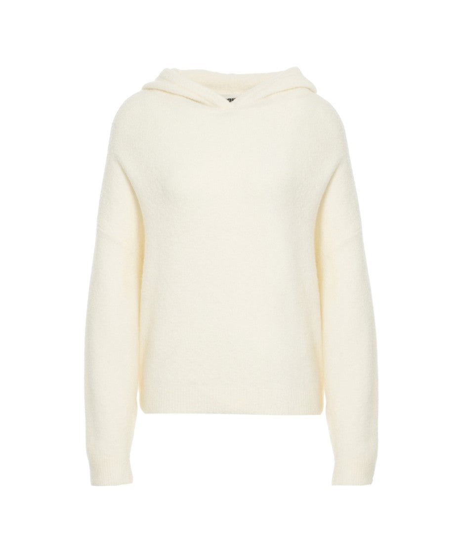 Crush Plush Knit Hoodie With Relaxed Fit And Hood