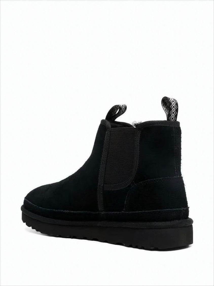 Ugg Suede Ankle Boots With Elastic Side Panels