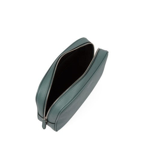 Smythson Cross-Grain Calf Leather Organizer Pouch