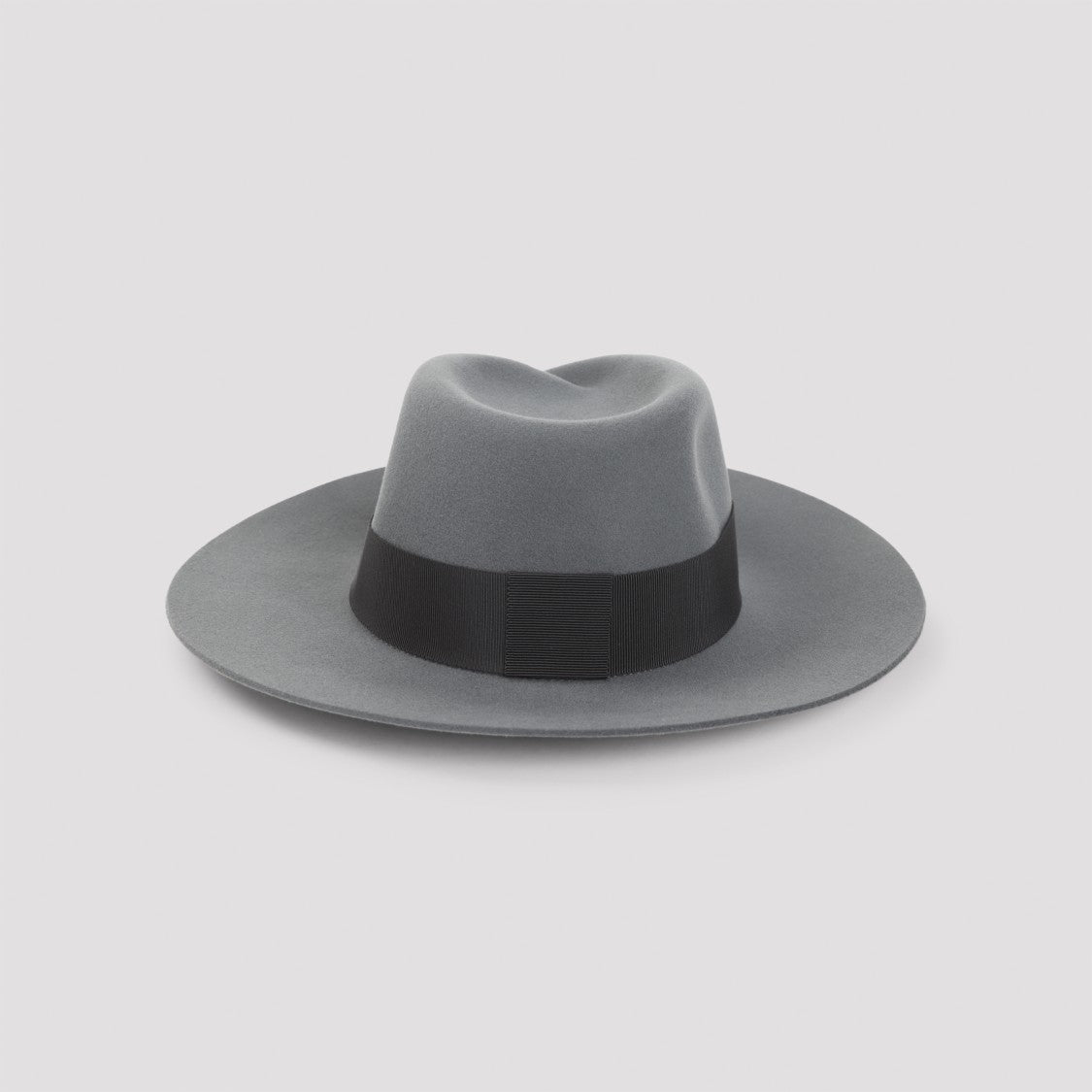 Maison Michel Structured Grey Wool Felt Hat
