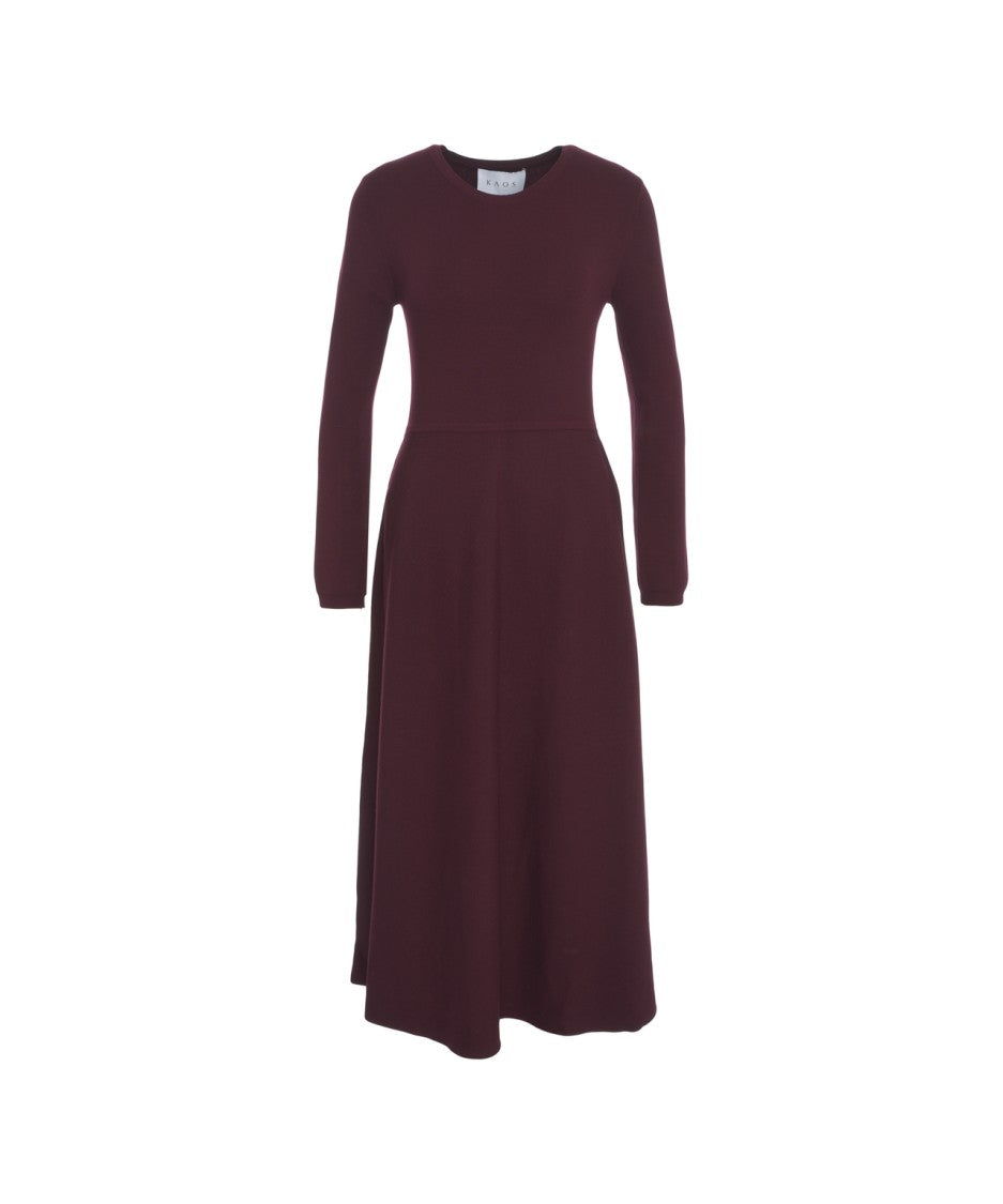 Kaos Ribbed Knit Maxi Dress