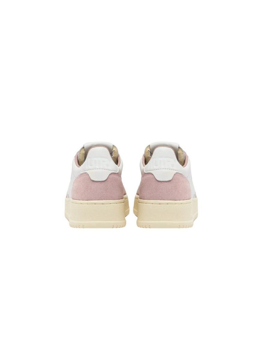 Autry Medalist Low Sneakers In White Leather