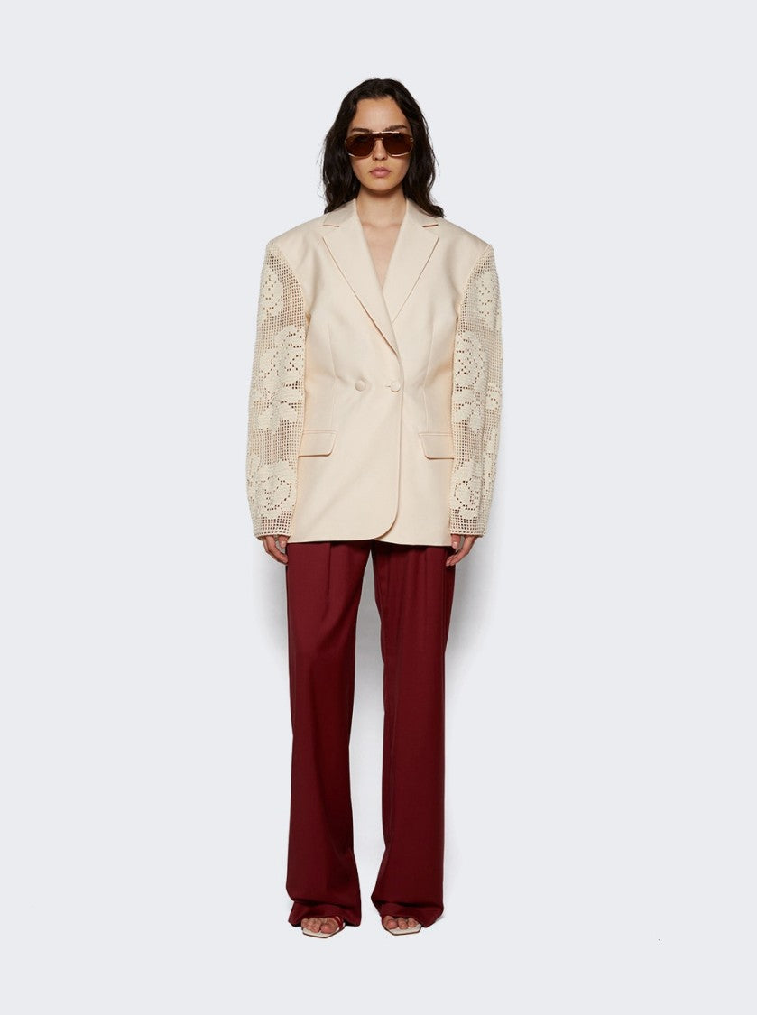 Magda Butrym Lace Crochet Hourglass Blazer