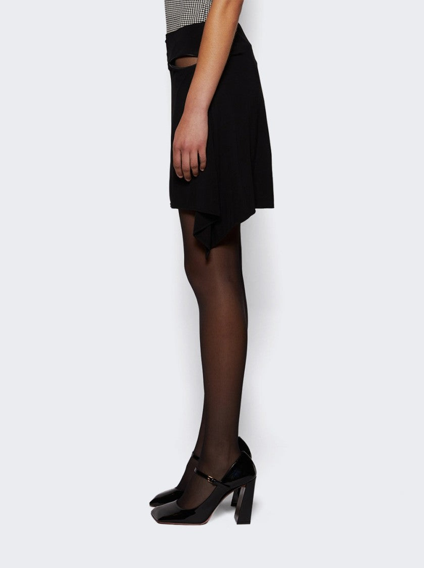 Courrèges Zipped Cut Out Mini Skirt Black