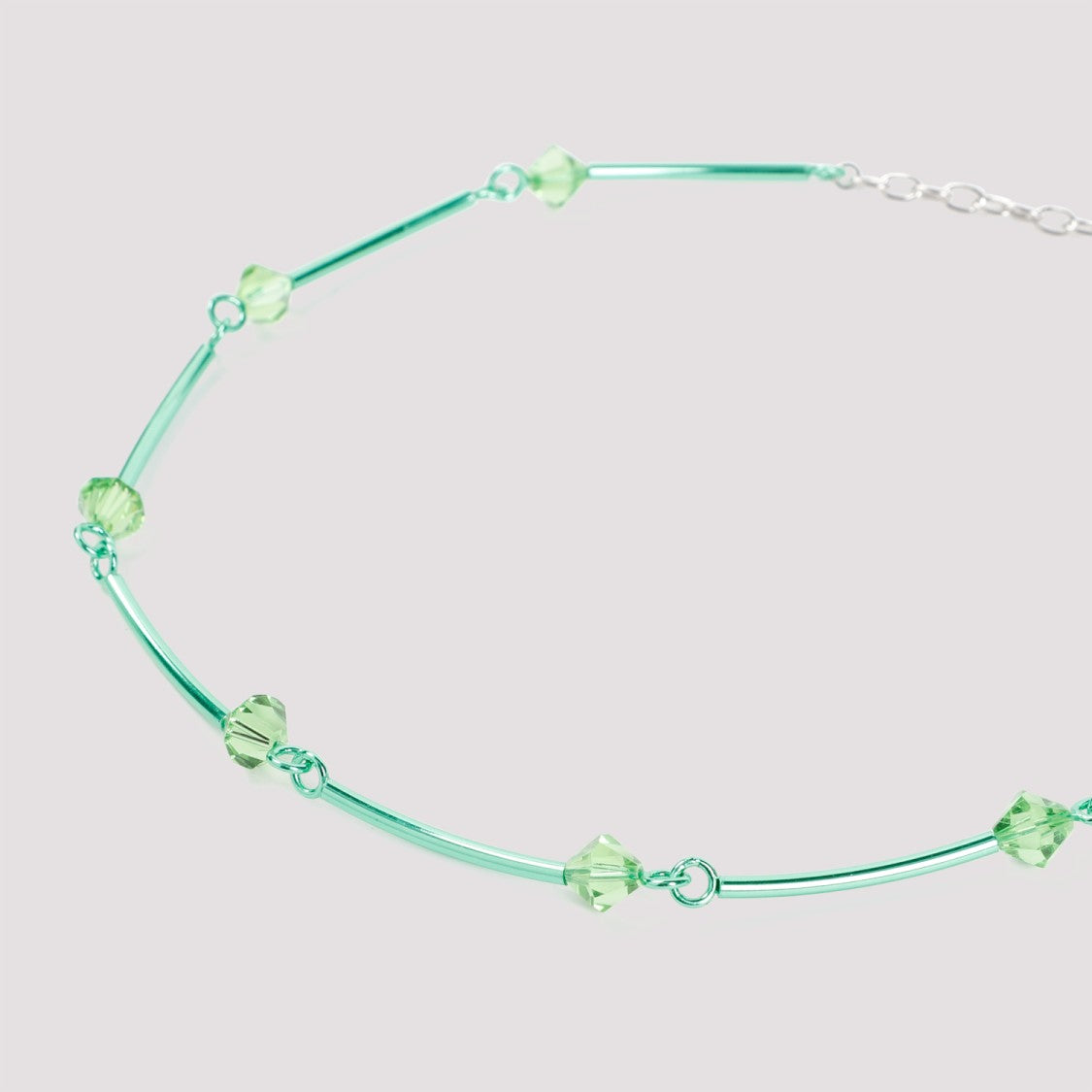 Hugo Kreit Chasparmin Spark Chain Mint Brass Necklace