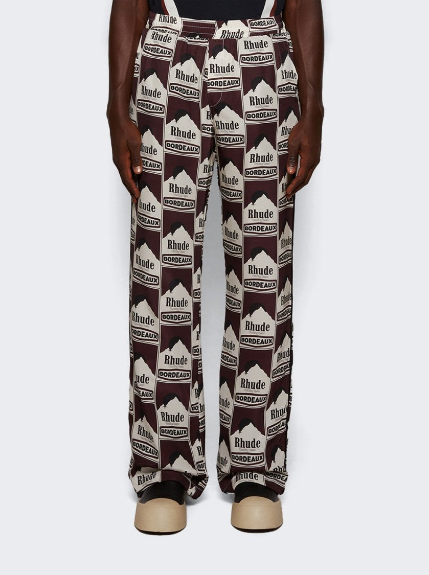 Rhude Moonlight Bordeaux Pj Pant Maroon