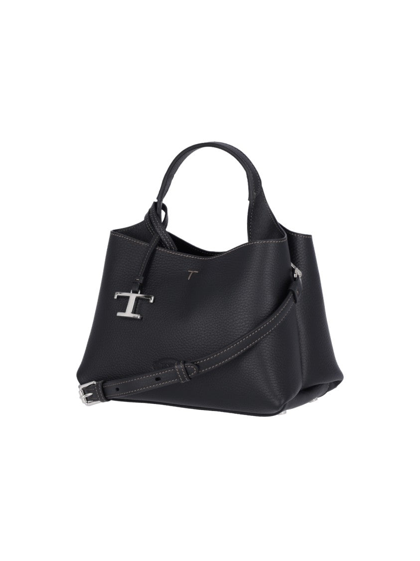 Tod's Structured Pebbled Texture Shoulder Bag