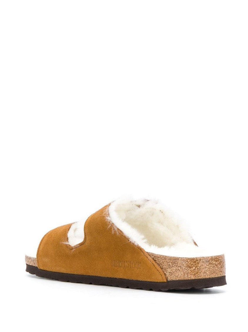 Birkenstock Faux Fur Lined Classic Sandals With Adjustable Buckles And Comfortable Footbed