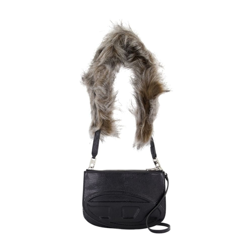 Diesel 1Dr Twin Pouch - Leather - Black