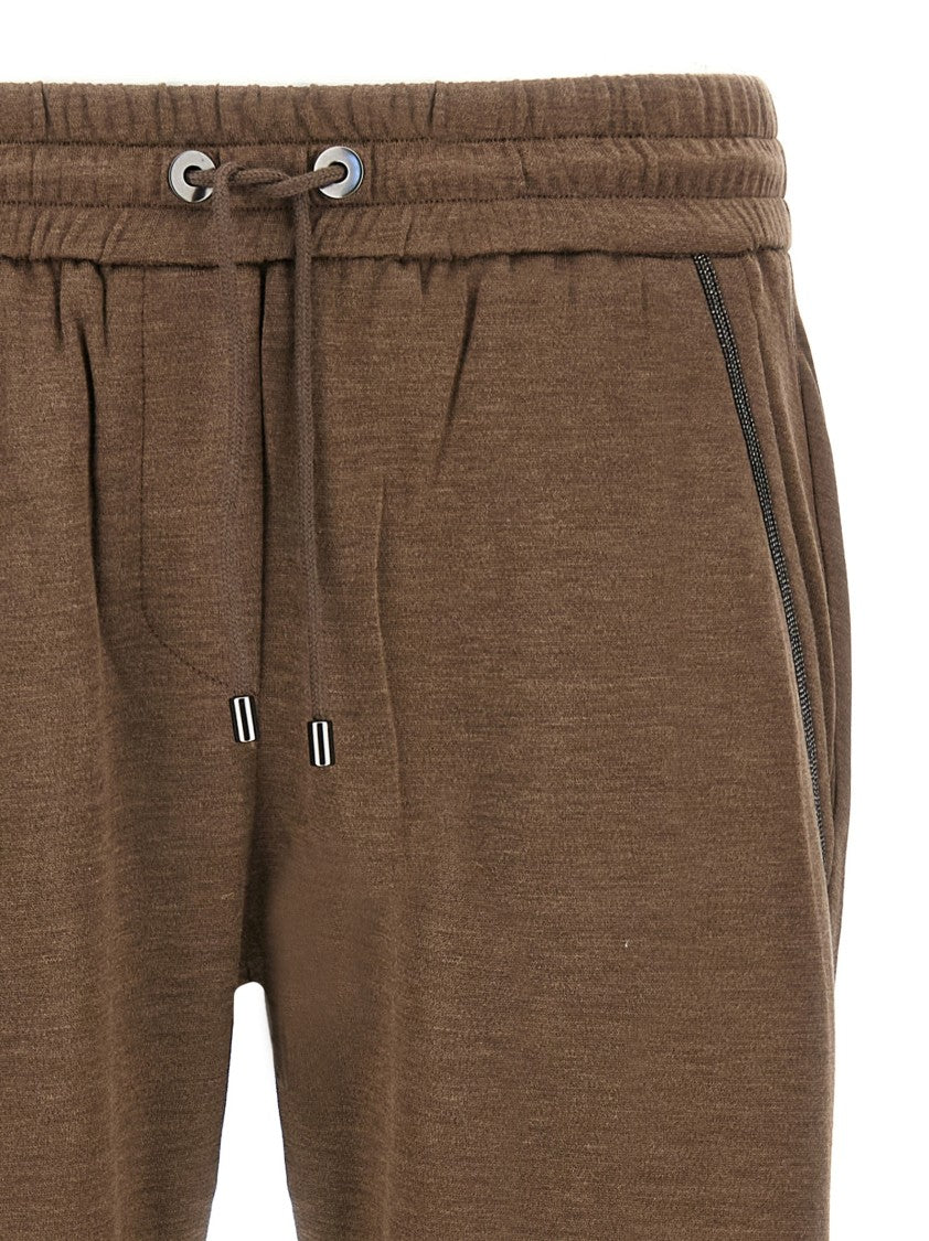 Brunello Cucinelli Shiny Pocket Detail' Joggers