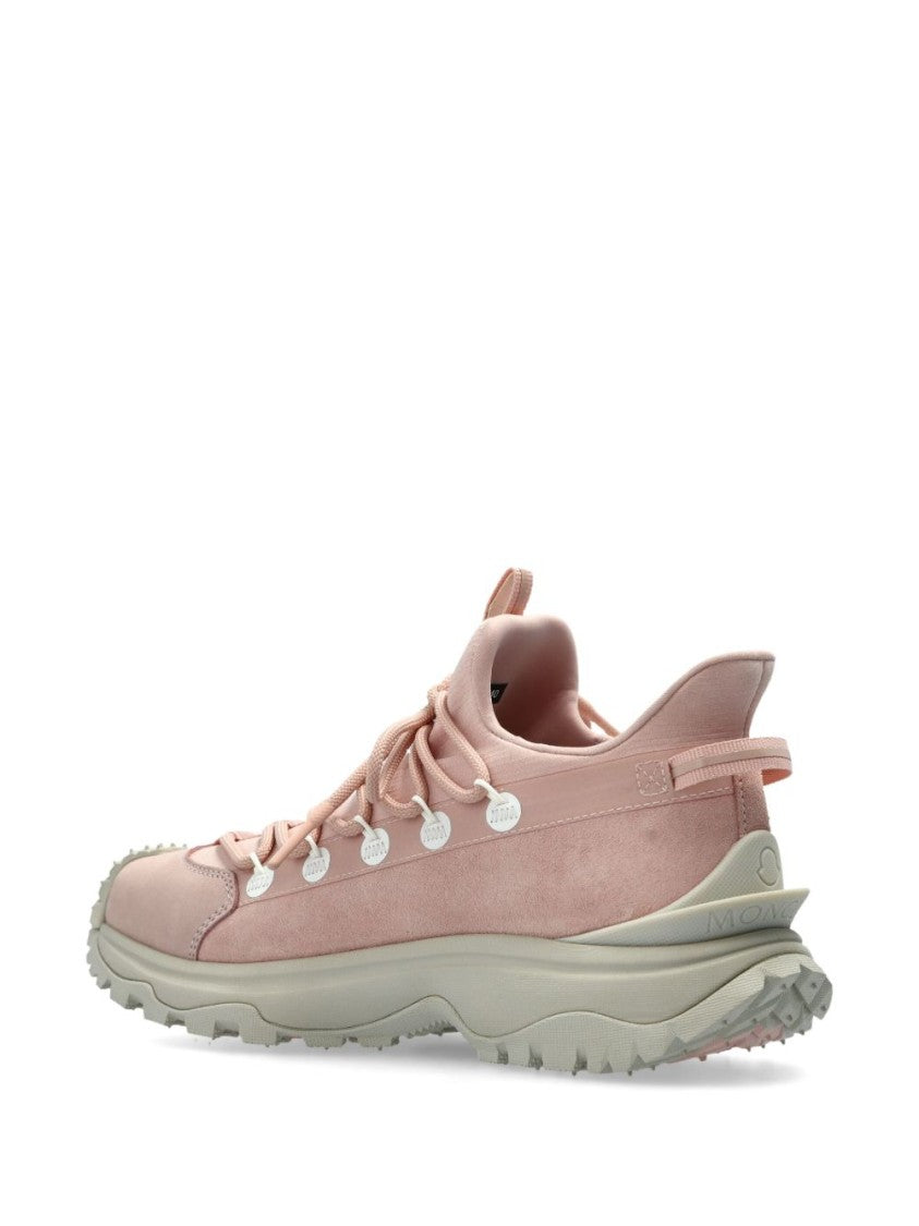 Moncler Sporty White Sneakers With Rugged Sole