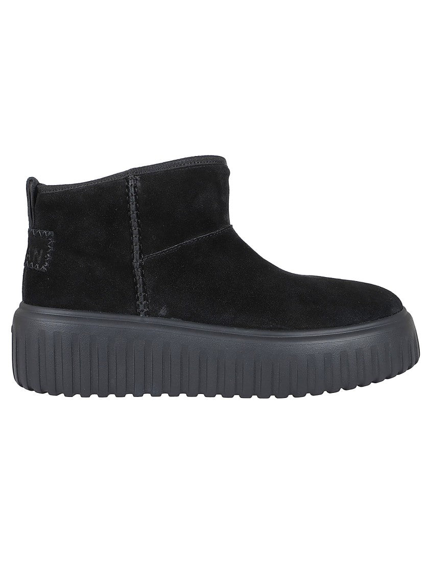 Hogan Stripes Ankle Boots