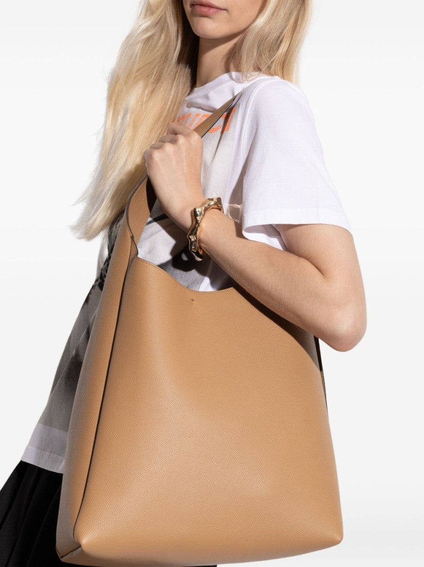 Tory Burch Light Brown Shoulder Bag With Adjustable Handle