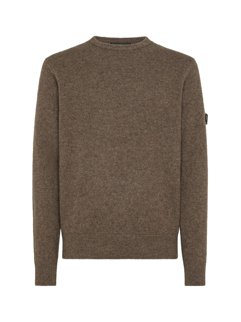 Peuterey Long-Sleeved Crewneck Sweater With Logo
