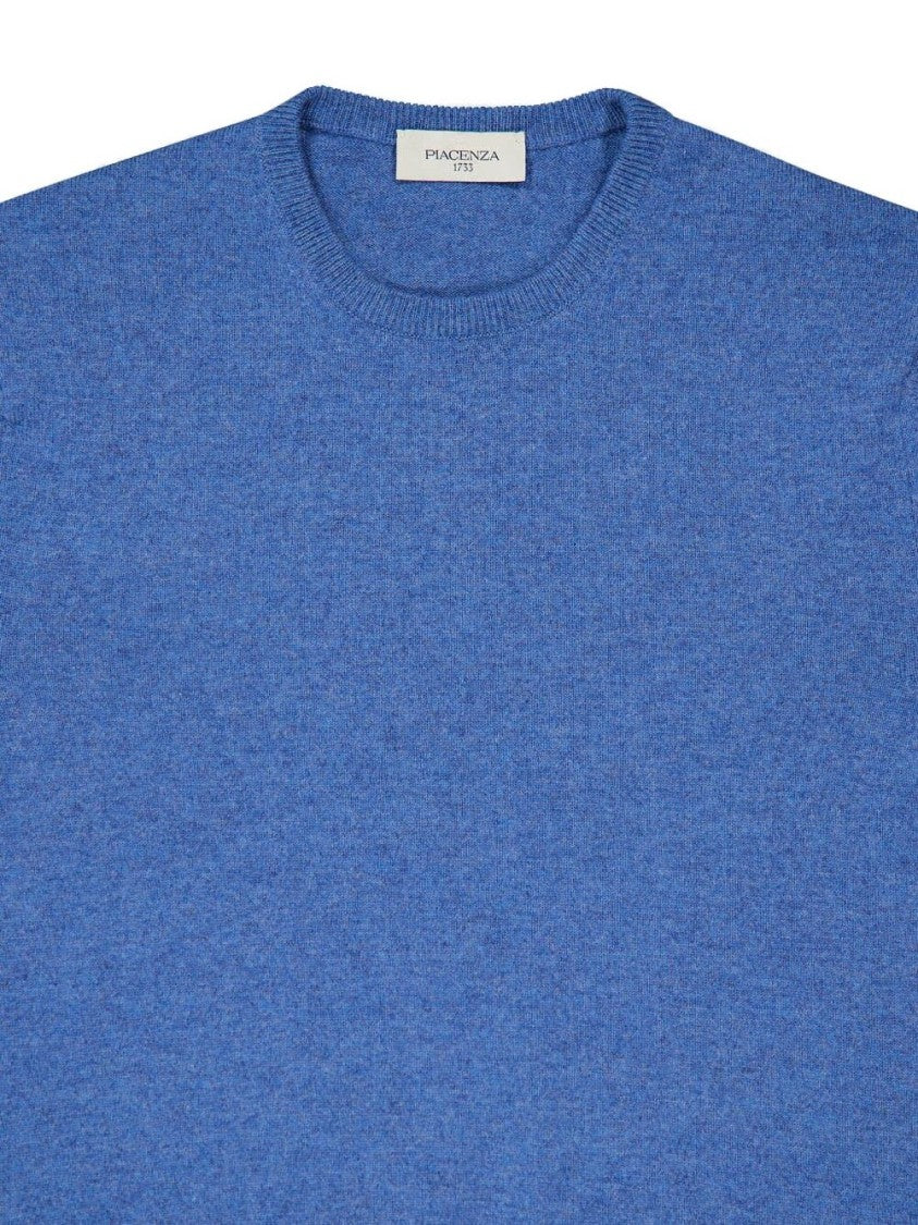 Piacenza Cashmere Cashmere Knit Sweater In Azzurro Blue