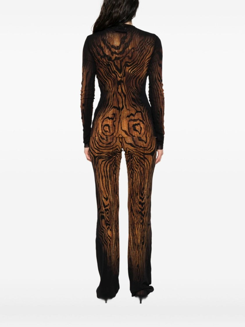 Jean Paul Gaultier Long-Sleeved Mesh Top