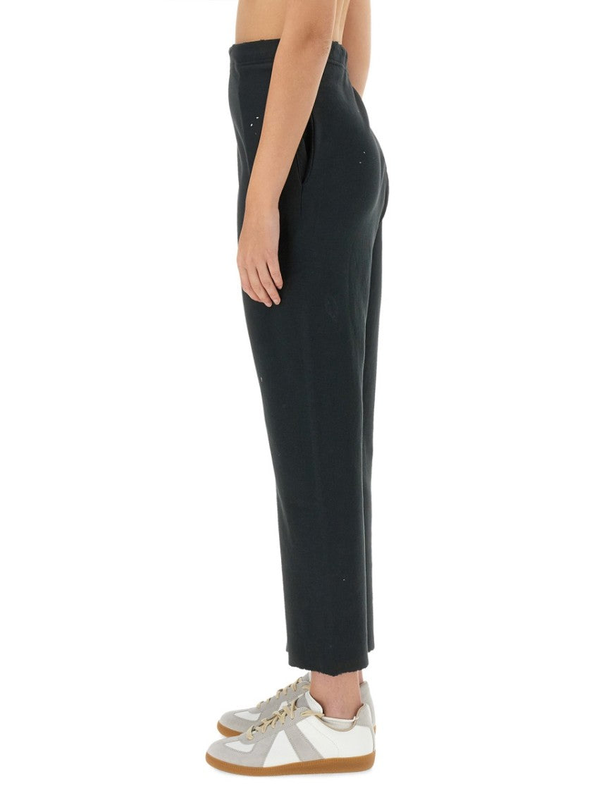 Maison Margiela Relaxed-Fit Cotton Pants With Distressed Hem