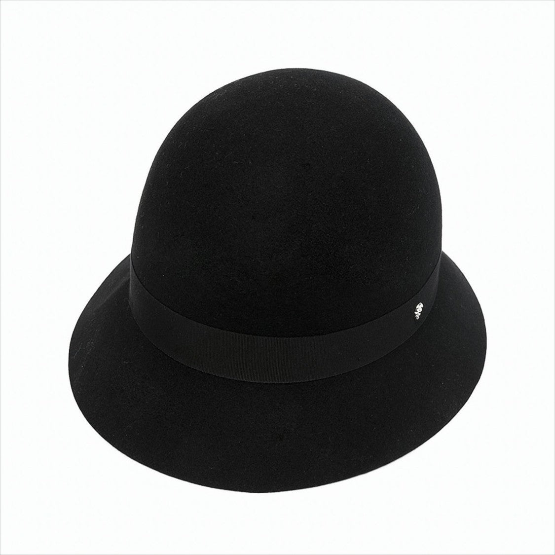 Helen Kaminski Timeless Black Merino Wool Cloche Hat