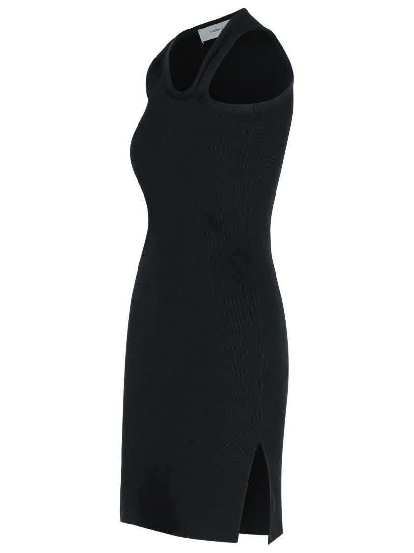 Coperni Clip' Black Cotton Dress