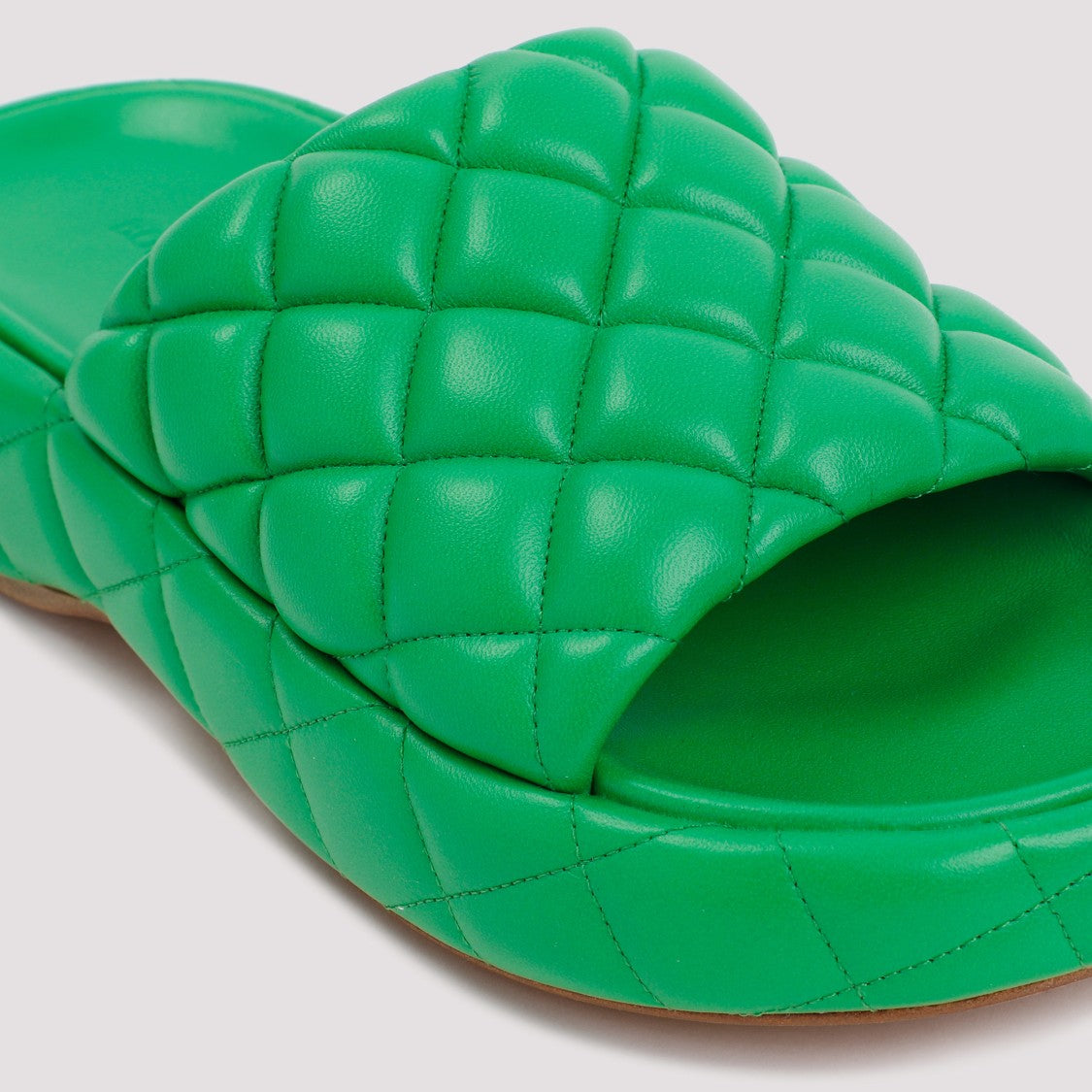 Bottega Veneta Parakeet Padded Leather Sandals