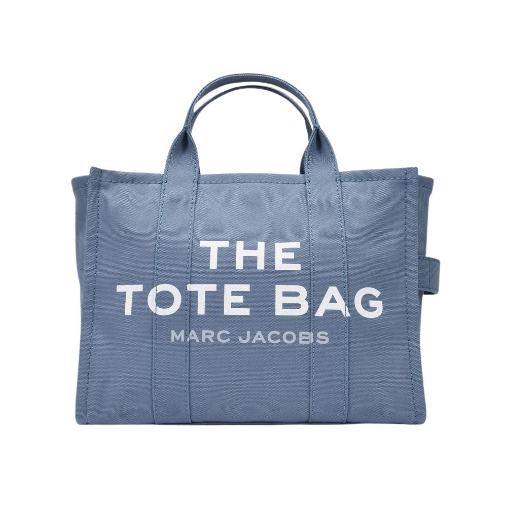 Marc Jacobs Medium Traveler Tote Bag In Blue Shadow Cotton