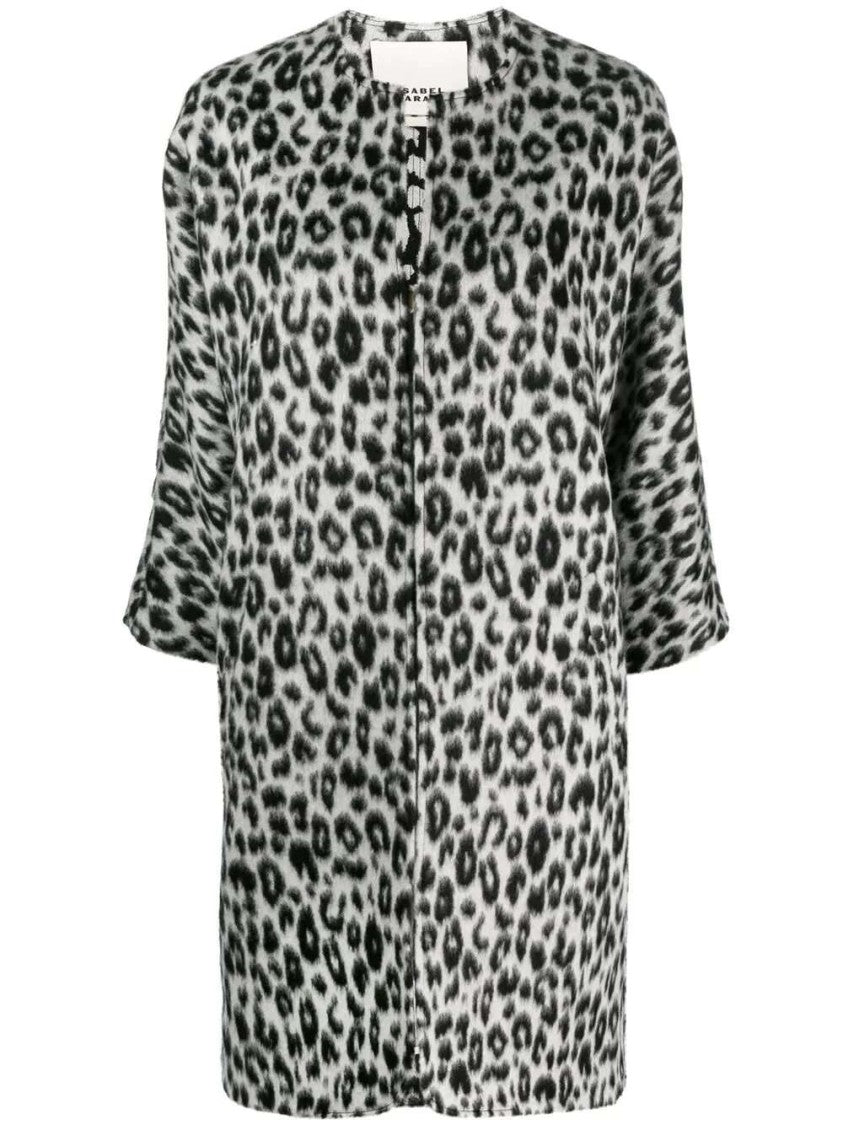 Isabel Marant Leopard-Print Zip-Up Coat