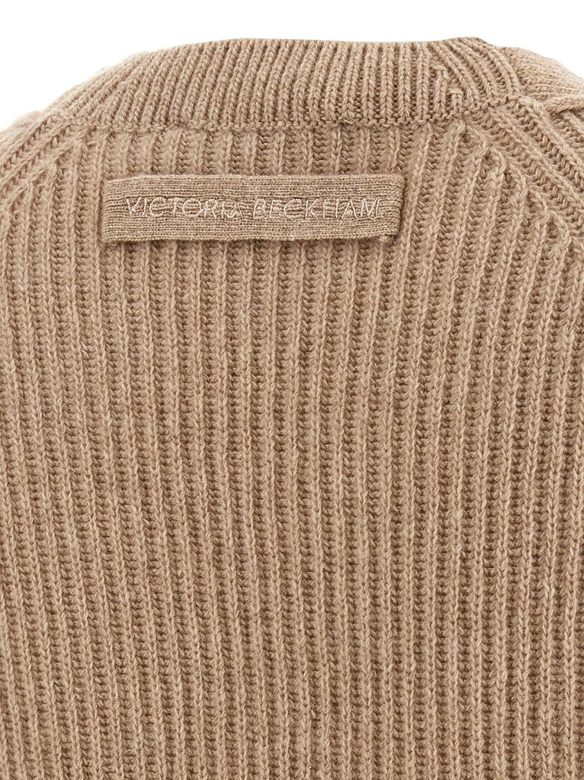 Victoria Beckham Stepped Hem Cardigan
