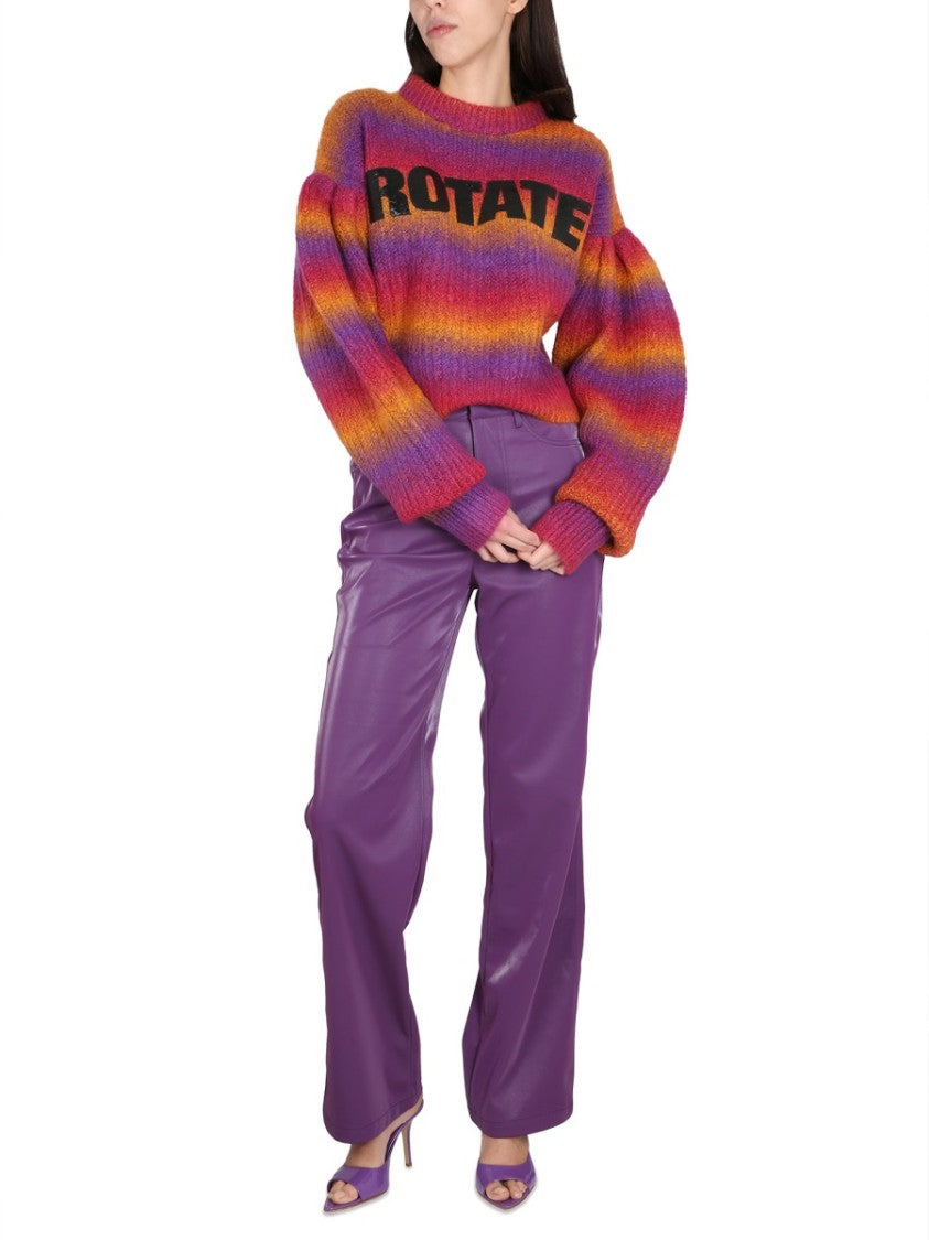 Rotate Bold Logo Inlay Crewneck Sweater