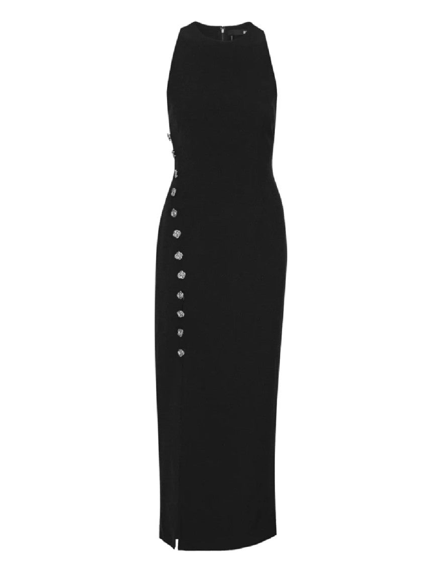 Rotate Crepe Button Dress