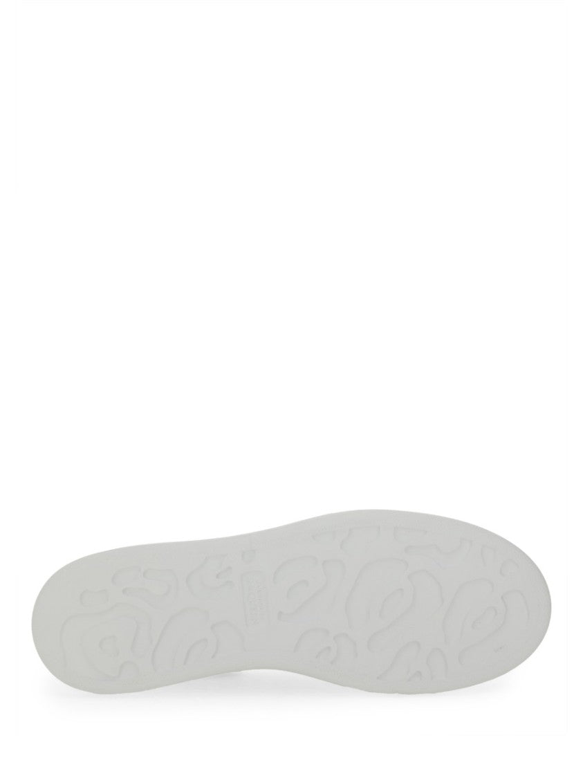 Alexander Mcqueen Oversized Calfskin Sneakers With Suede Heel Tab