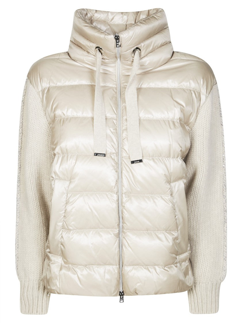 Herno Ultralight Nylon Bomber With Quilted Design