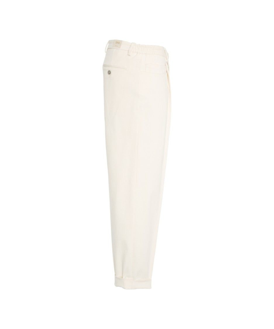 Briglia Straight-Cut Chinos With Tailored Silhouette And Hidden Zip Closure