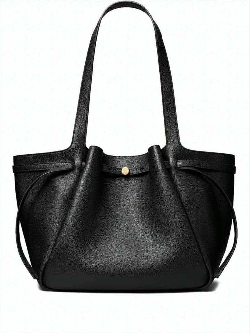 Tory Burch Cowhide Leather Shoulder Bag With Gold-Tone Closure