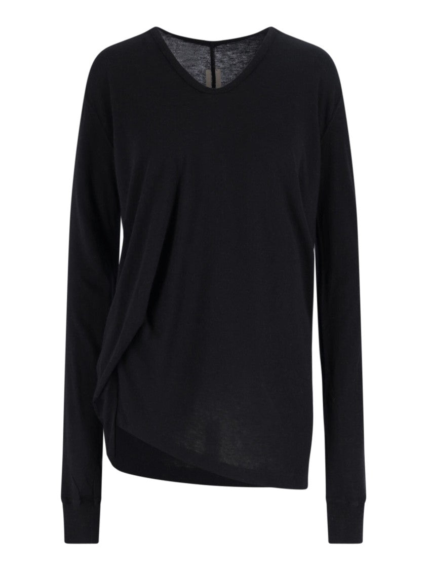 Rick Owens Asymmetric T-Shirt – Black