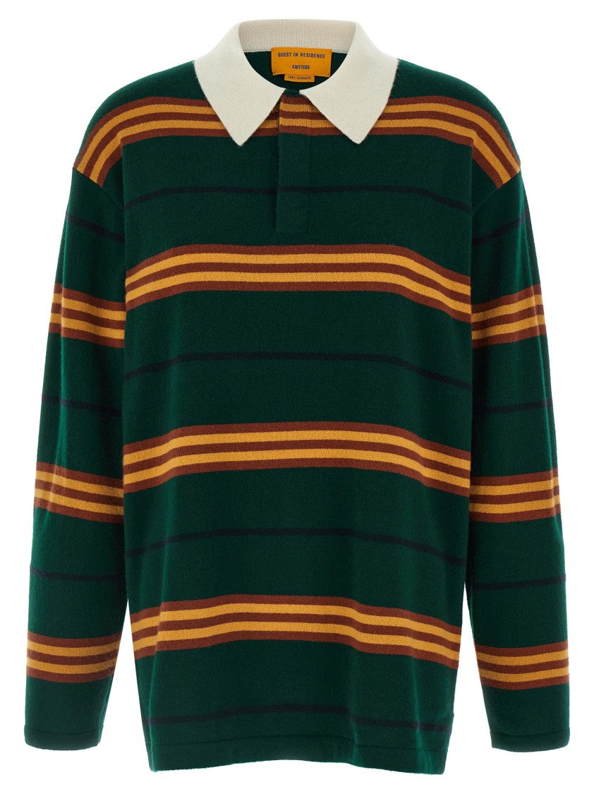 Guest In Residence 'Striped Rugby' Polo Shirt