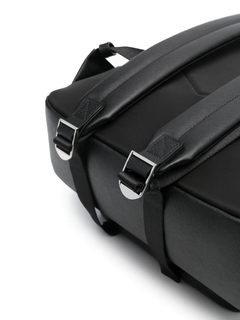 Emporio Armani Rounded Black Backpack