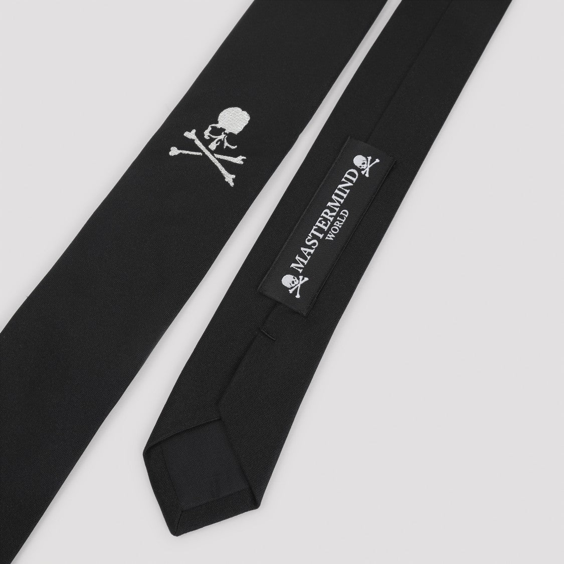 Mastermind Silk Tie With Signature Skull Emblem