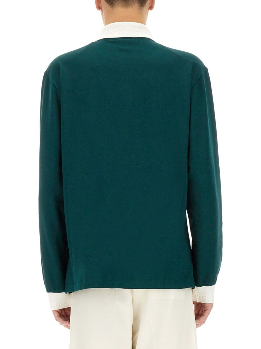 Casablanca Long-Sleeved Polo With Logo