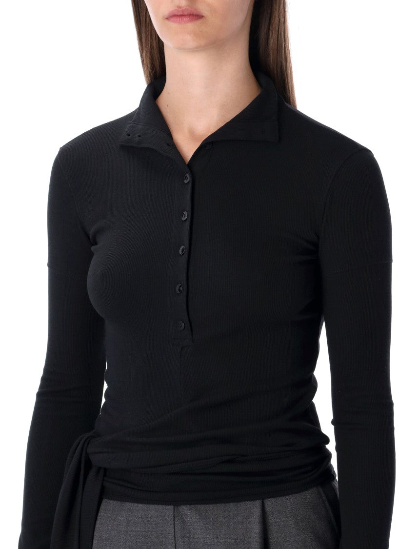 Low Classic Buttoned Wrap Tshirt