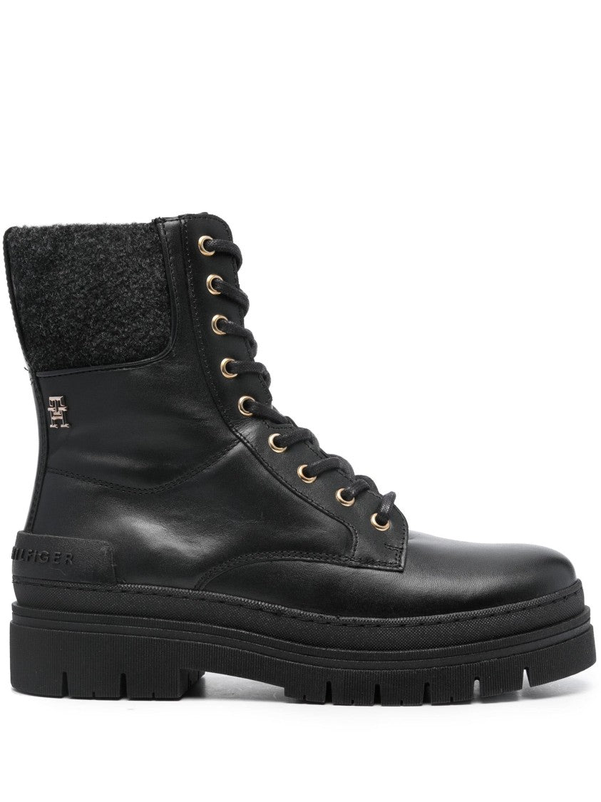 Tommy Hilfiger Feminine Felt Lace Up Bootie