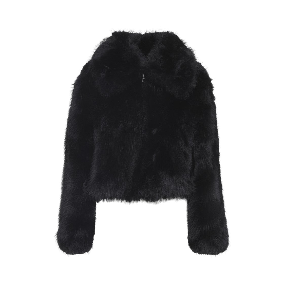 The Frankie Shop Black Hope Faux Fur Jacket