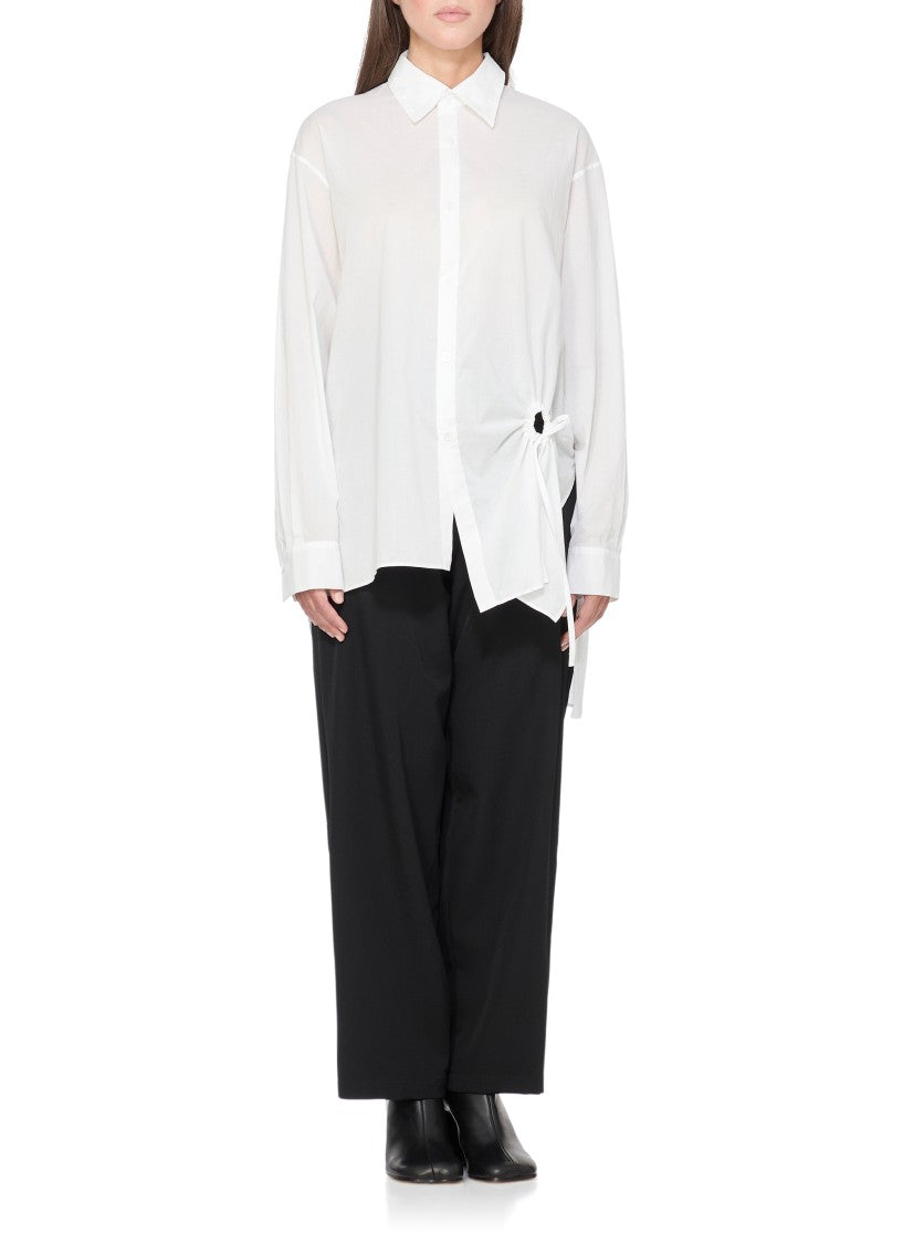 Y's White Cotton Shirt