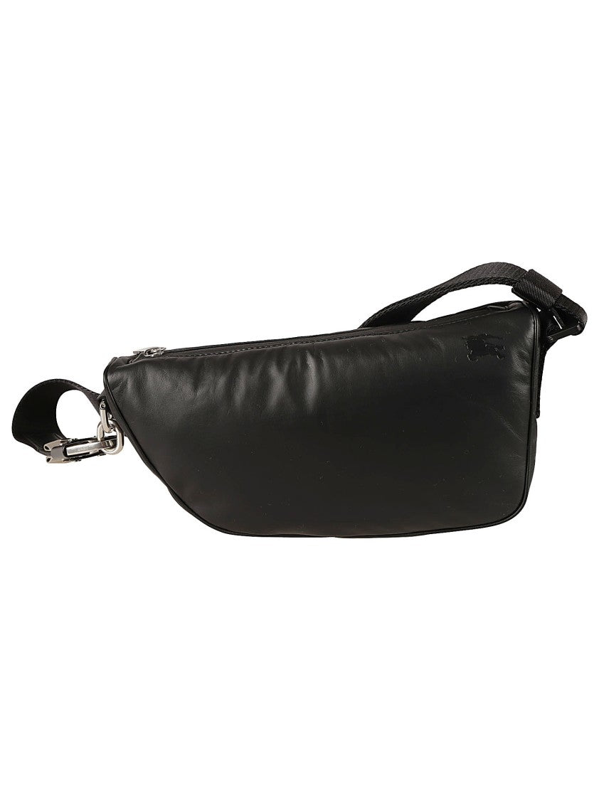 Burberry Smooth Leather Shoulder Bag With Design