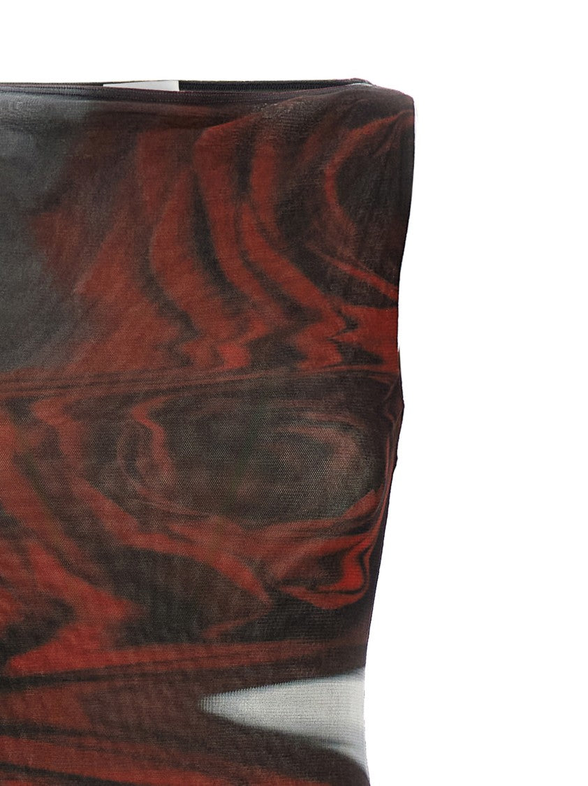 Jean Paul Gaultier Blurry Roses' Dress