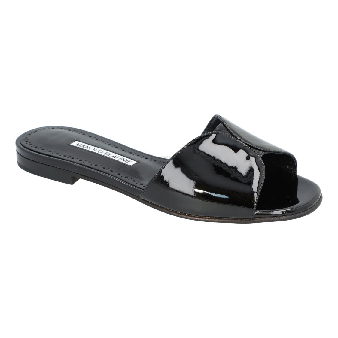 Manolo Blahnik Houramu Flat Black
