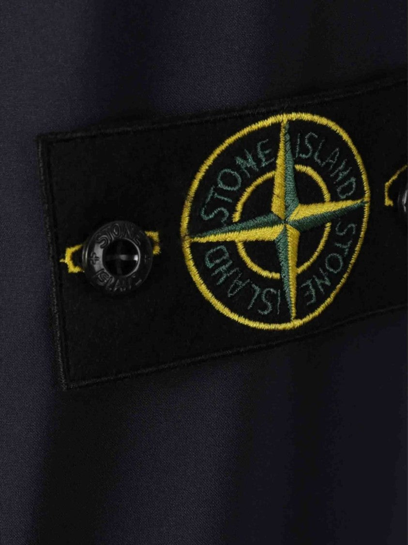 Stone Island Sophisticated Blue Jacket With Hood